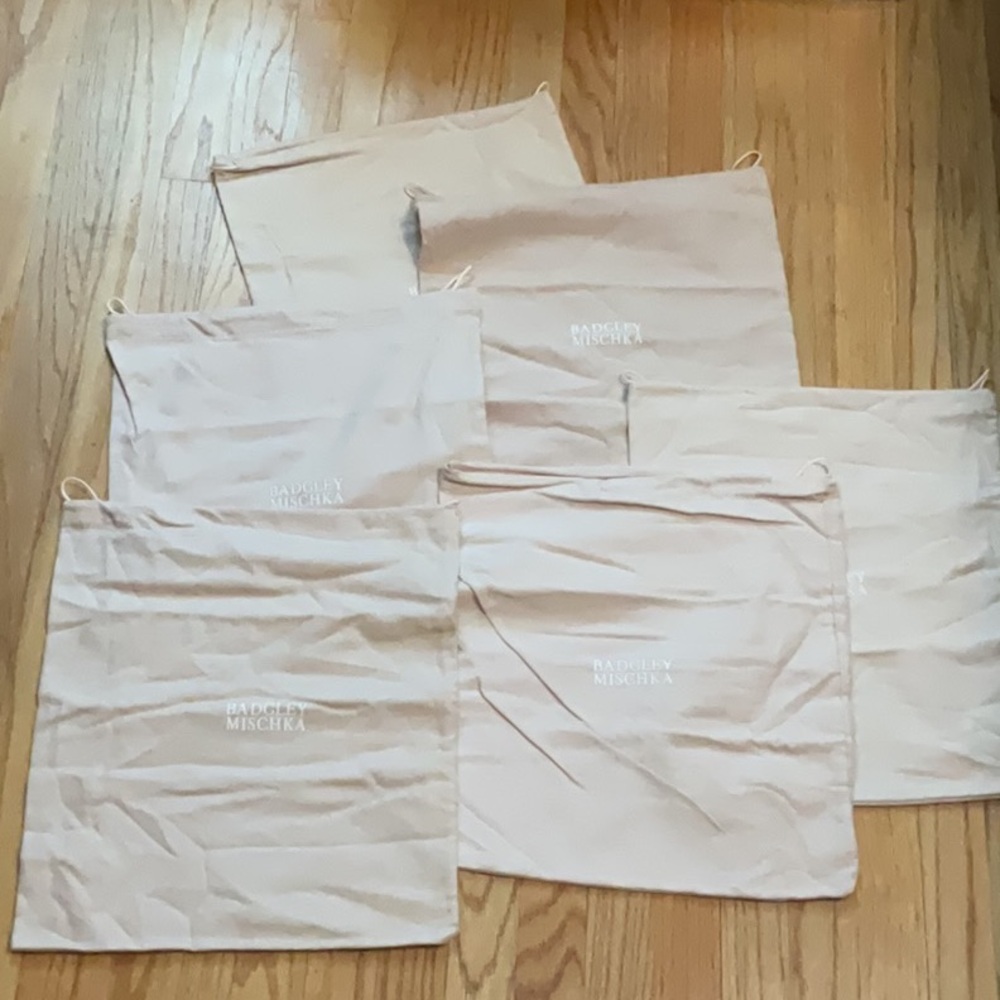 Badgley Mischka Dust Bag 12.5” x 14” lot of (6)
